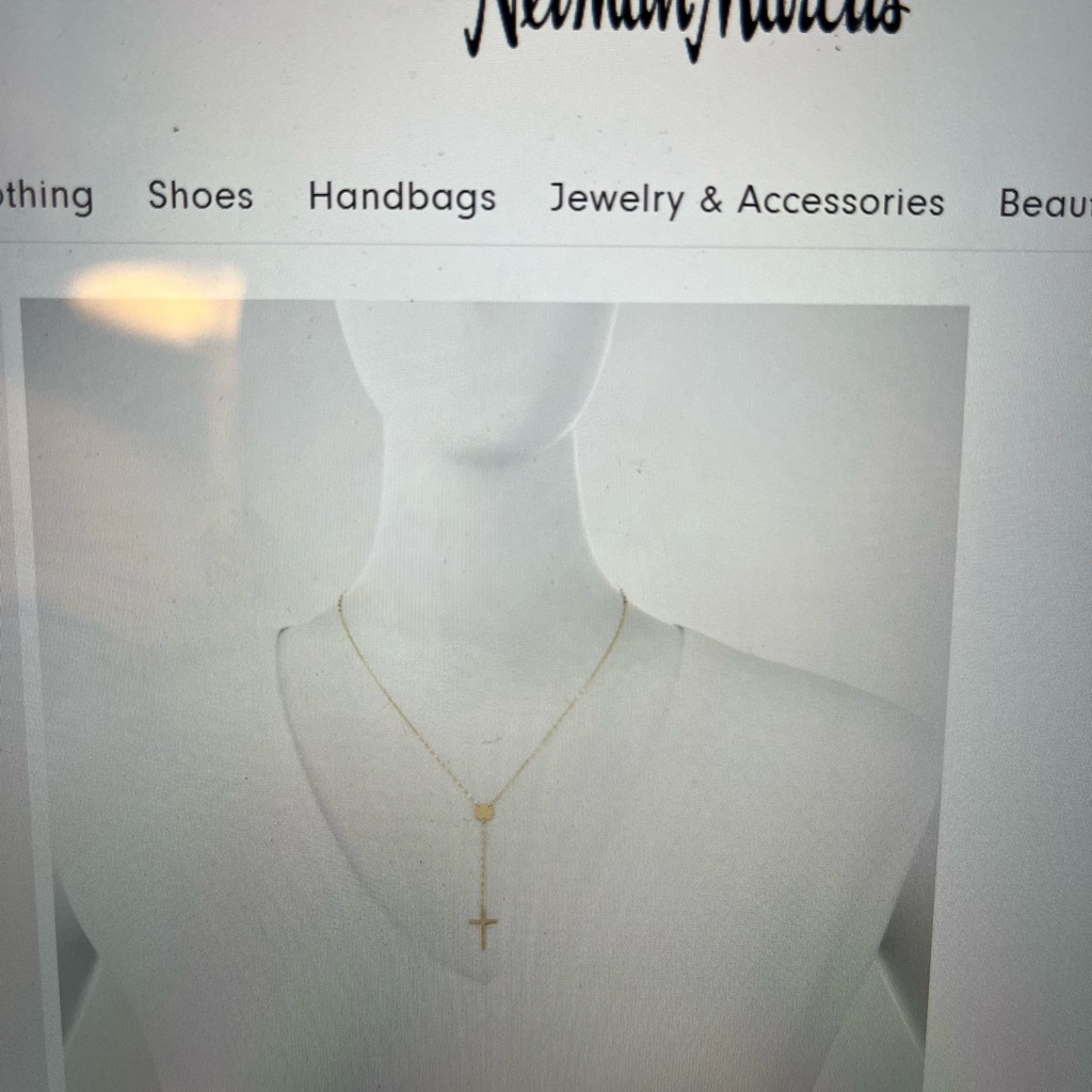 Lana Gold Crossary Necklace